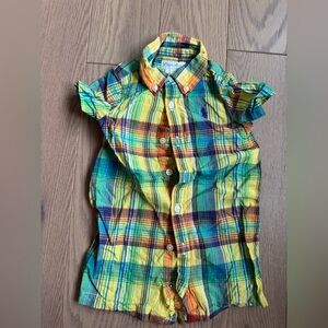 Polo Colorful Plaid Kids romper